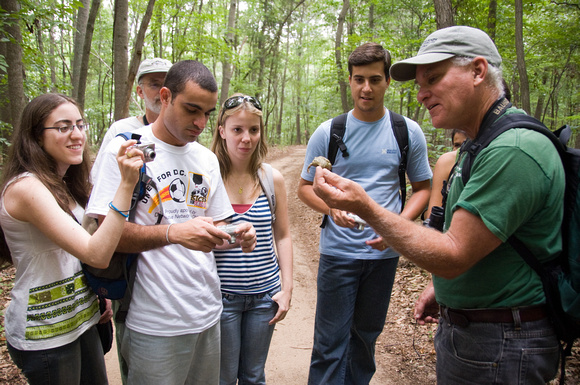 Students from Brazil visit Jug Bay Wildlife Sanctuary with Dr. Lowell Adams ENST